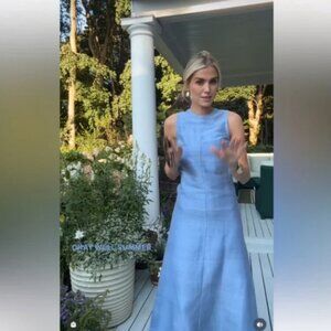 NWT Julia Amory Jane Dress Blizzard Blue size Small